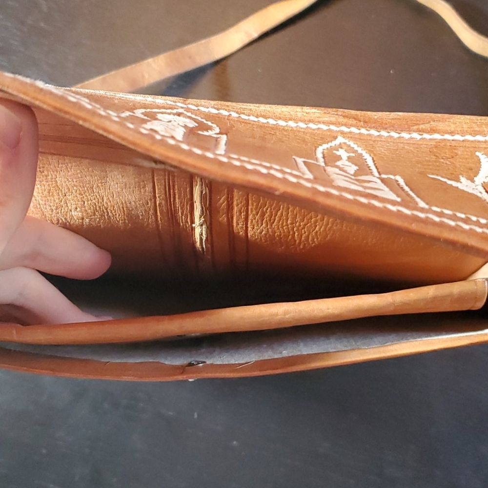 Vintage handmade leather bag - Morocco - Picture 6 of 6